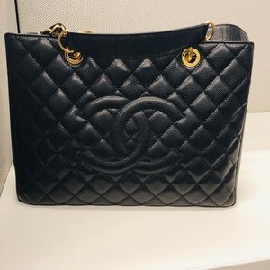 Authentic Chanel GST with Gold Hardware